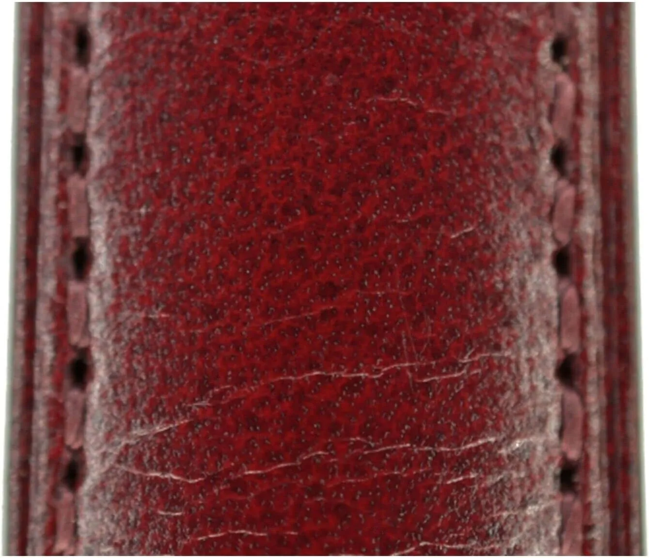 HIRSCH Siena Leather Watch Strap - Tuscan Calfskin Leather - Burgundy, Golden Brown - 14mm, 19mm, 20mm