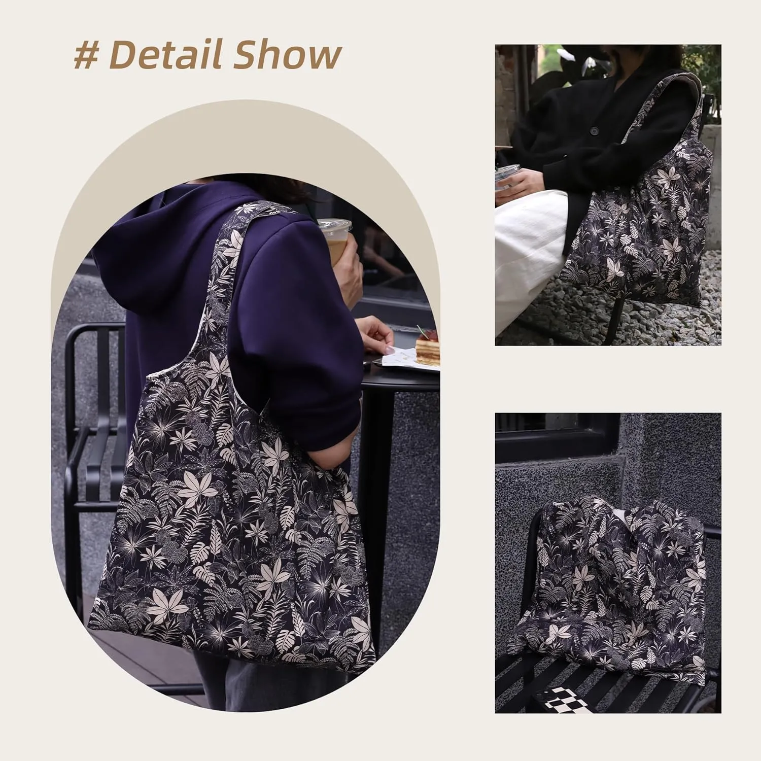 Hobo Bags for Women, Large Capacity Designer Shoulder Tote Bag with Zipper