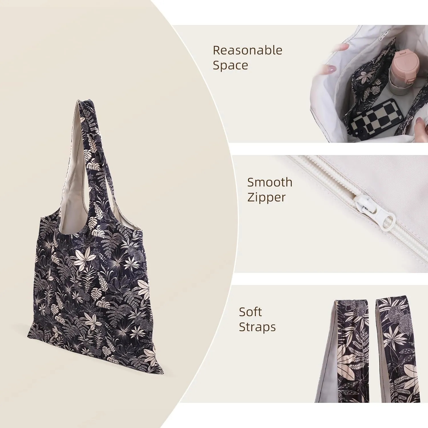 Hobo Bags for Women, Large Capacity Designer Shoulder Tote Bag with Zipper