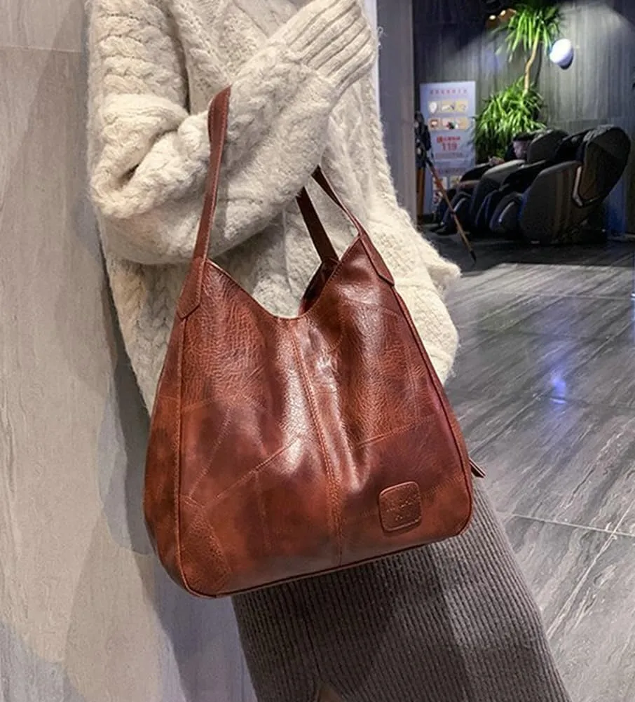 Hobo Bags for Women Soft Vegan Leather Shoulder Handbag Fashion Lightweight Tote Handbag and Purses