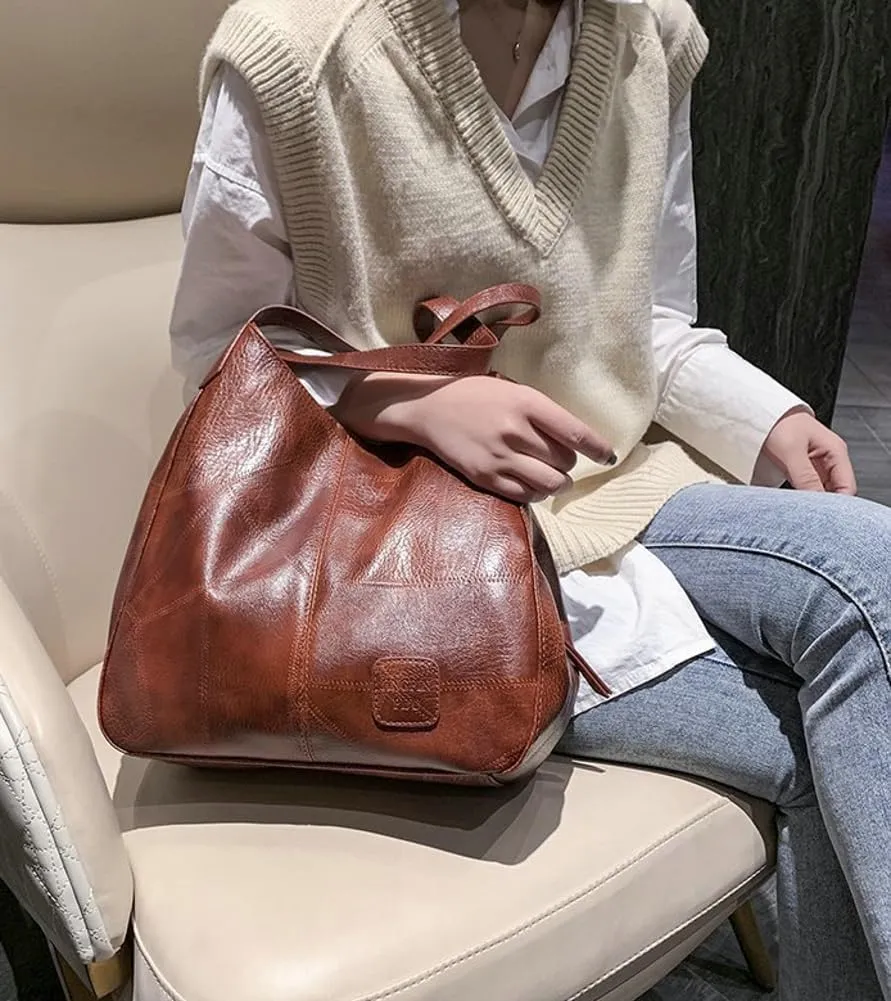 Hobo Bags for Women Soft Vegan Leather Shoulder Handbag Fashion Lightweight Tote Handbag and Purses