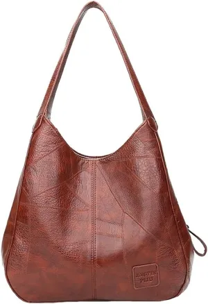 Hobo Bags for Women Soft Vegan Leather Shoulder Handbag Fashion Lightweight Tote Handbag and Purses