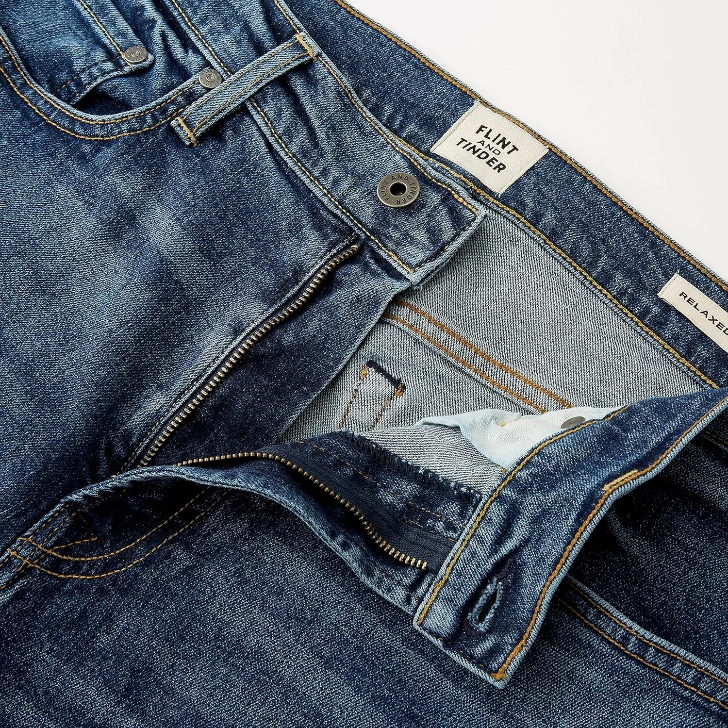 Huckberry Flint & Tinder Men's All-American Stretch Denim, Made in The USA Men's Jeans, Comfortable Jeans for Men