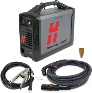 Hypertherm Powermax 45 SYNC Plasma Cutter w/ 20 ft. 75 Degree Handheld Torch 088560