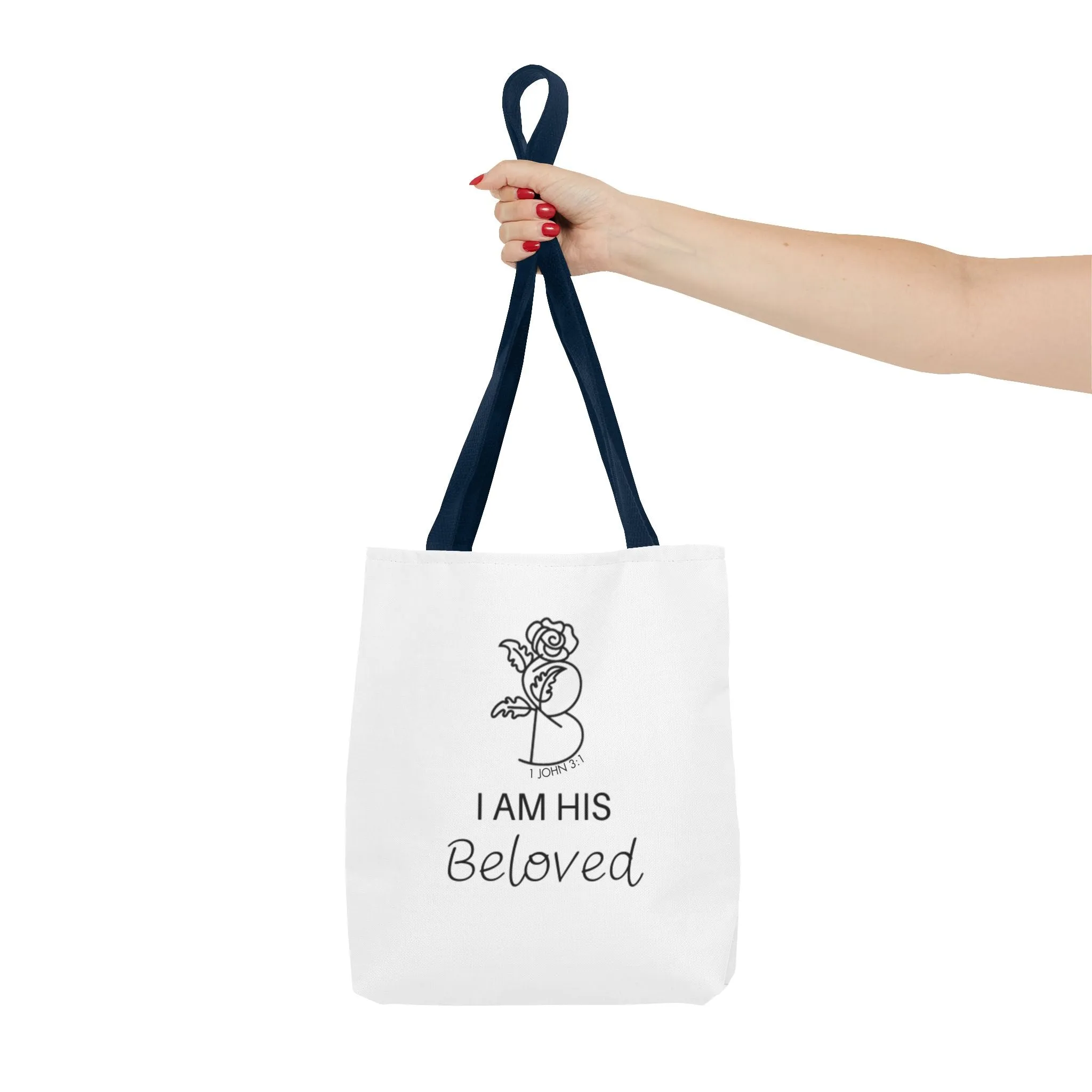 I am His Beloved Rose Tote Bag