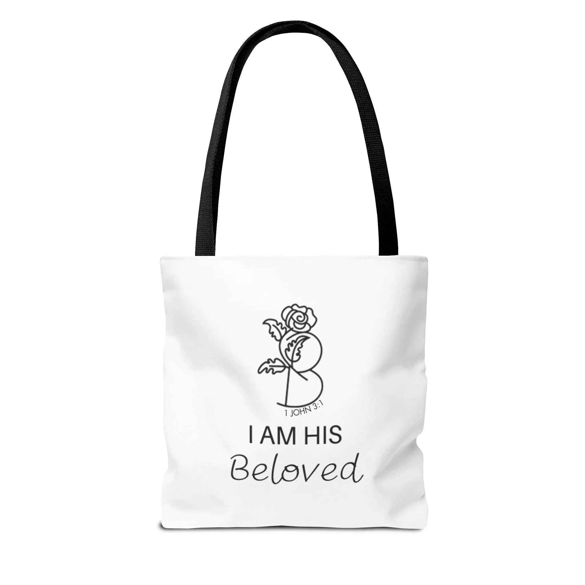 I am His Beloved Rose Tote Bag