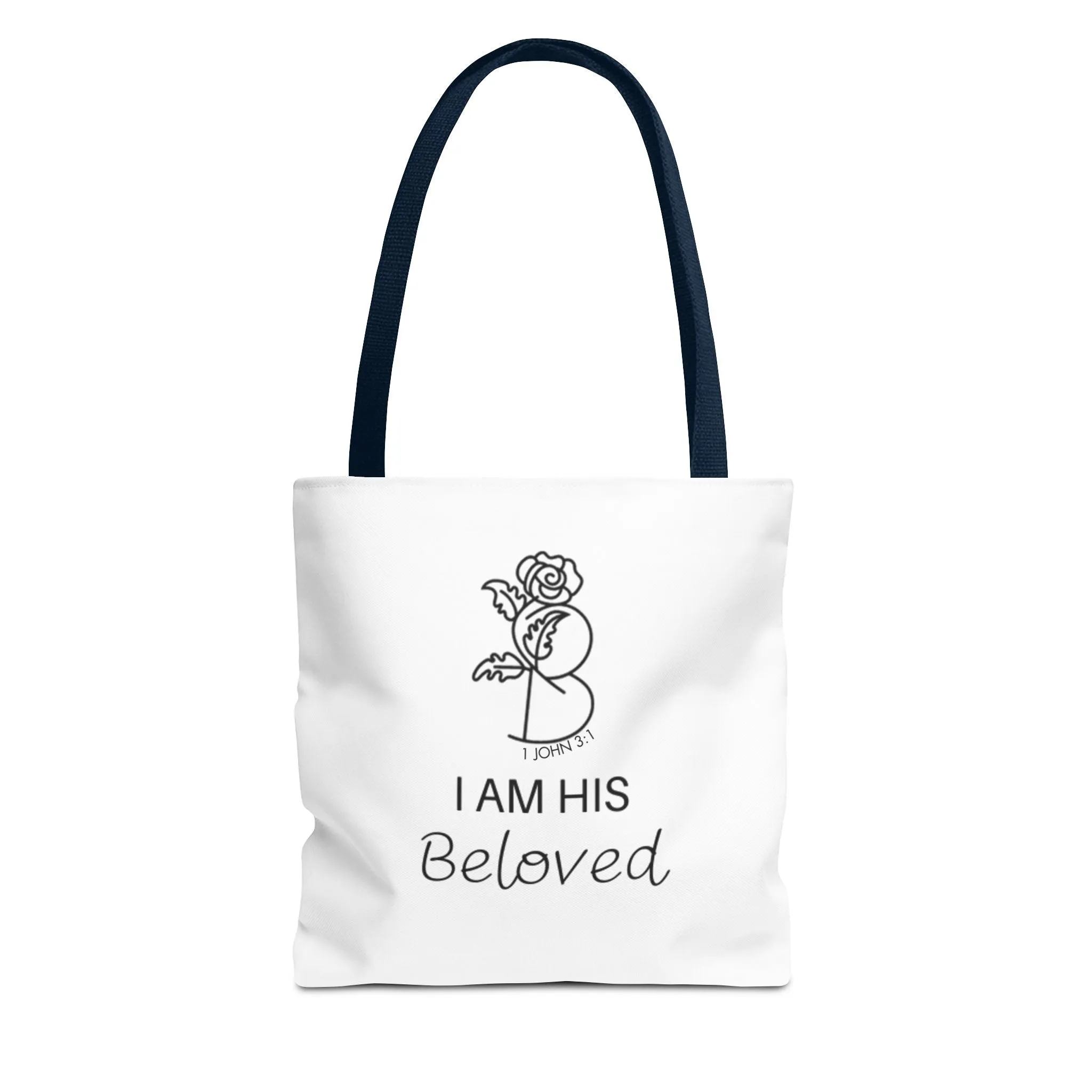 I am His Beloved Rose Tote Bag