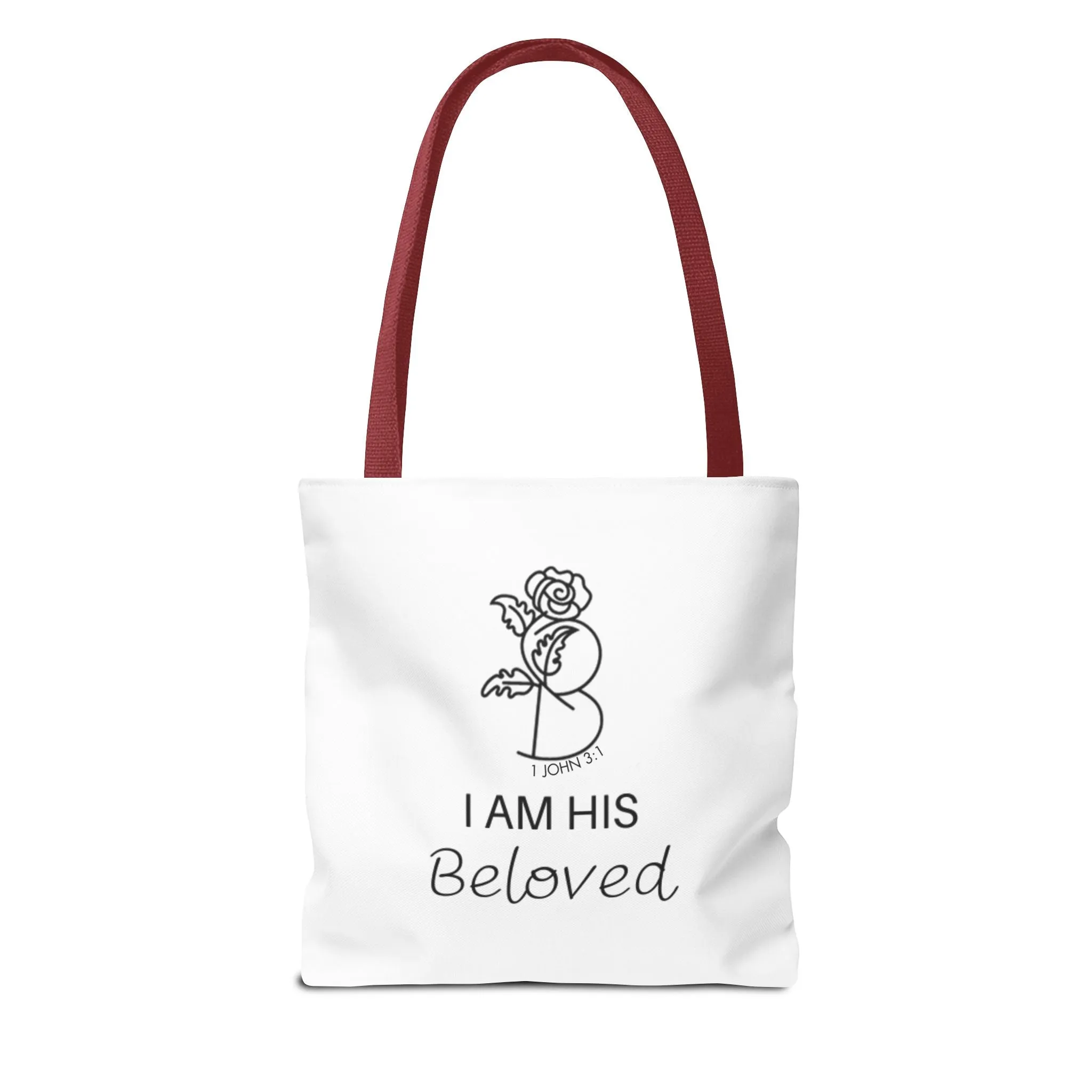 I am His Beloved Rose Tote Bag