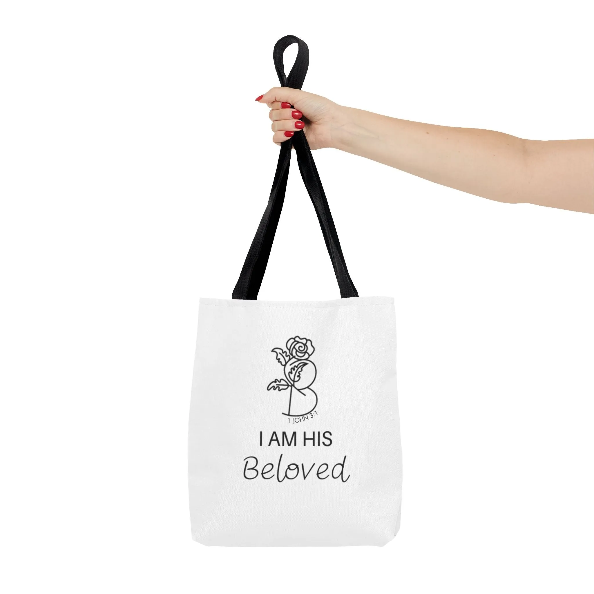 I am His Beloved Rose Tote Bag