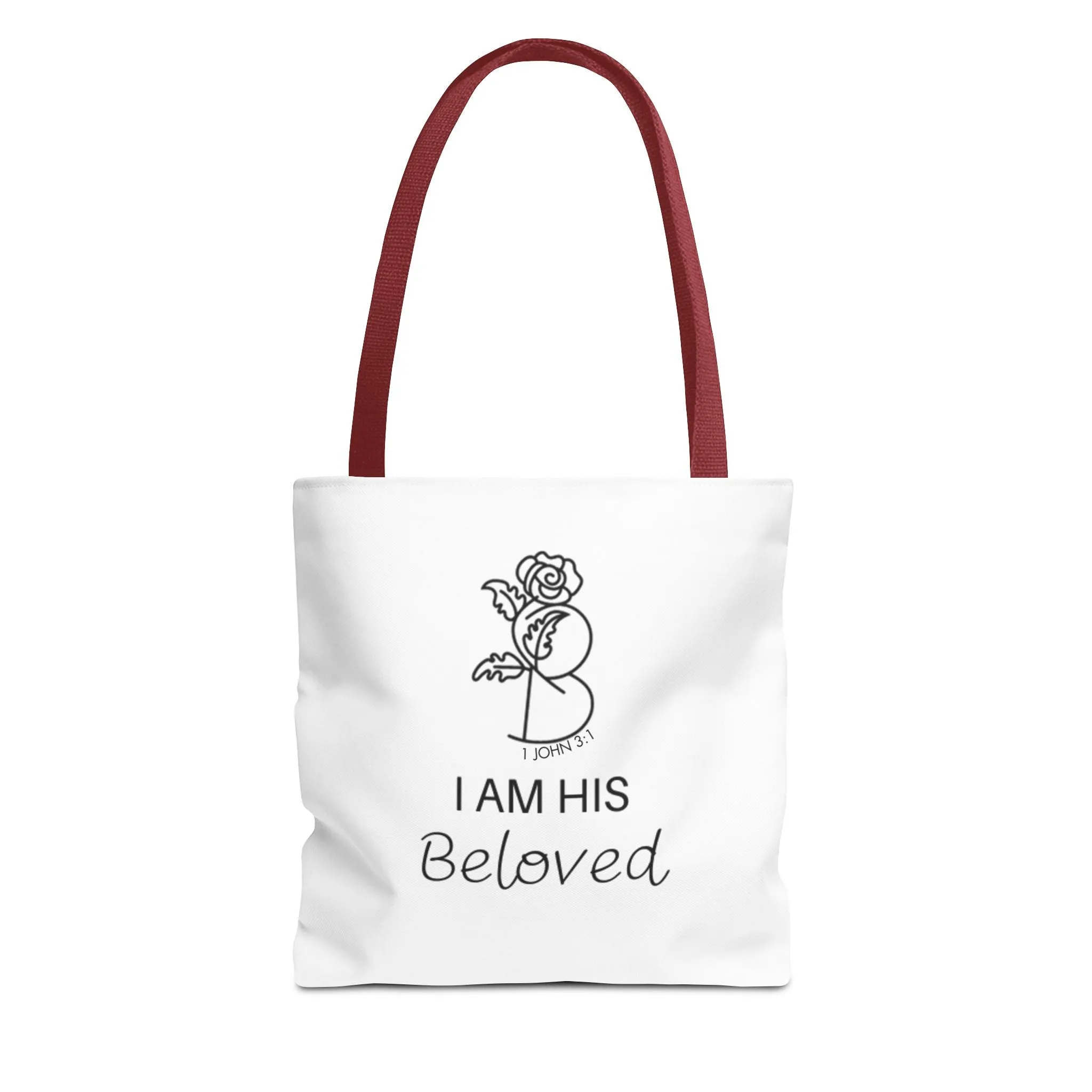 I am His Beloved Rose Tote Bag