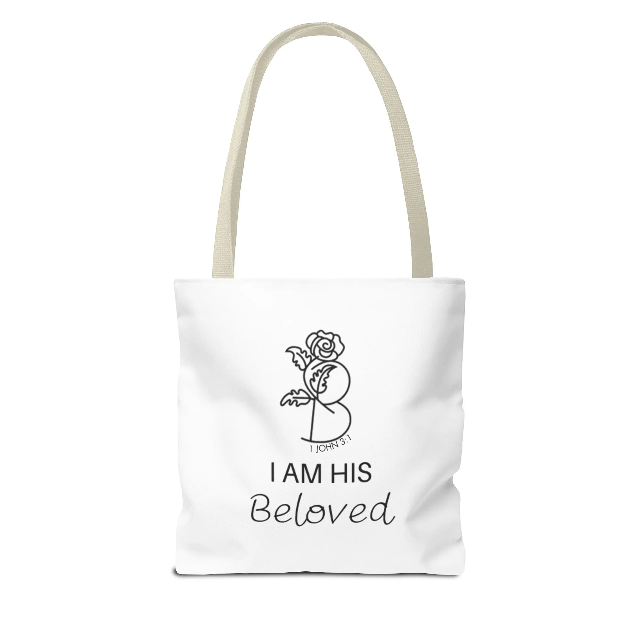 I am His Beloved Rose Tote Bag