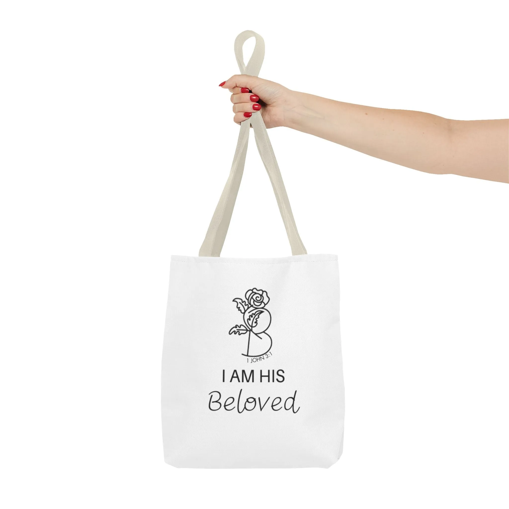 I am His Beloved Rose Tote Bag