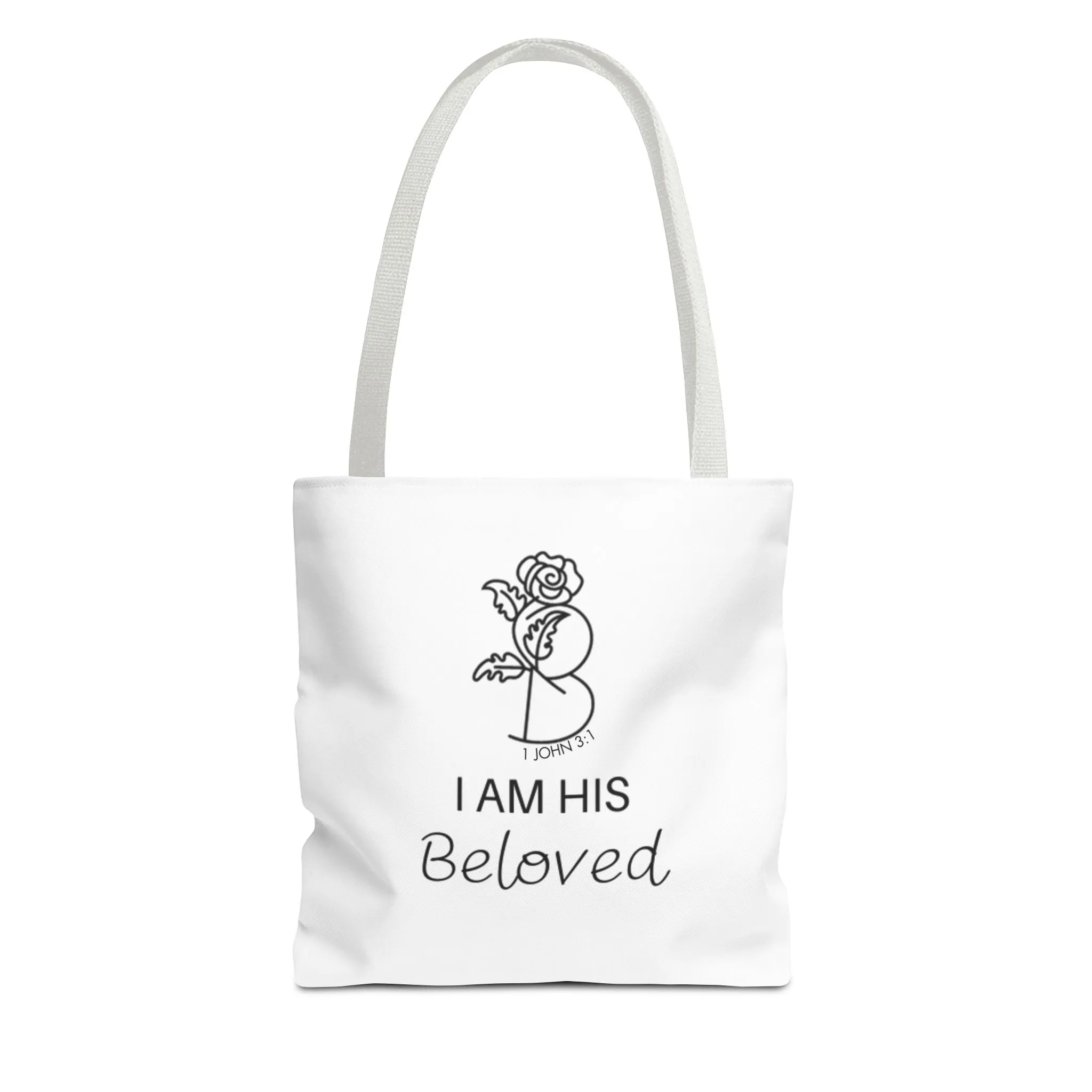 I am His Beloved Rose Tote Bag