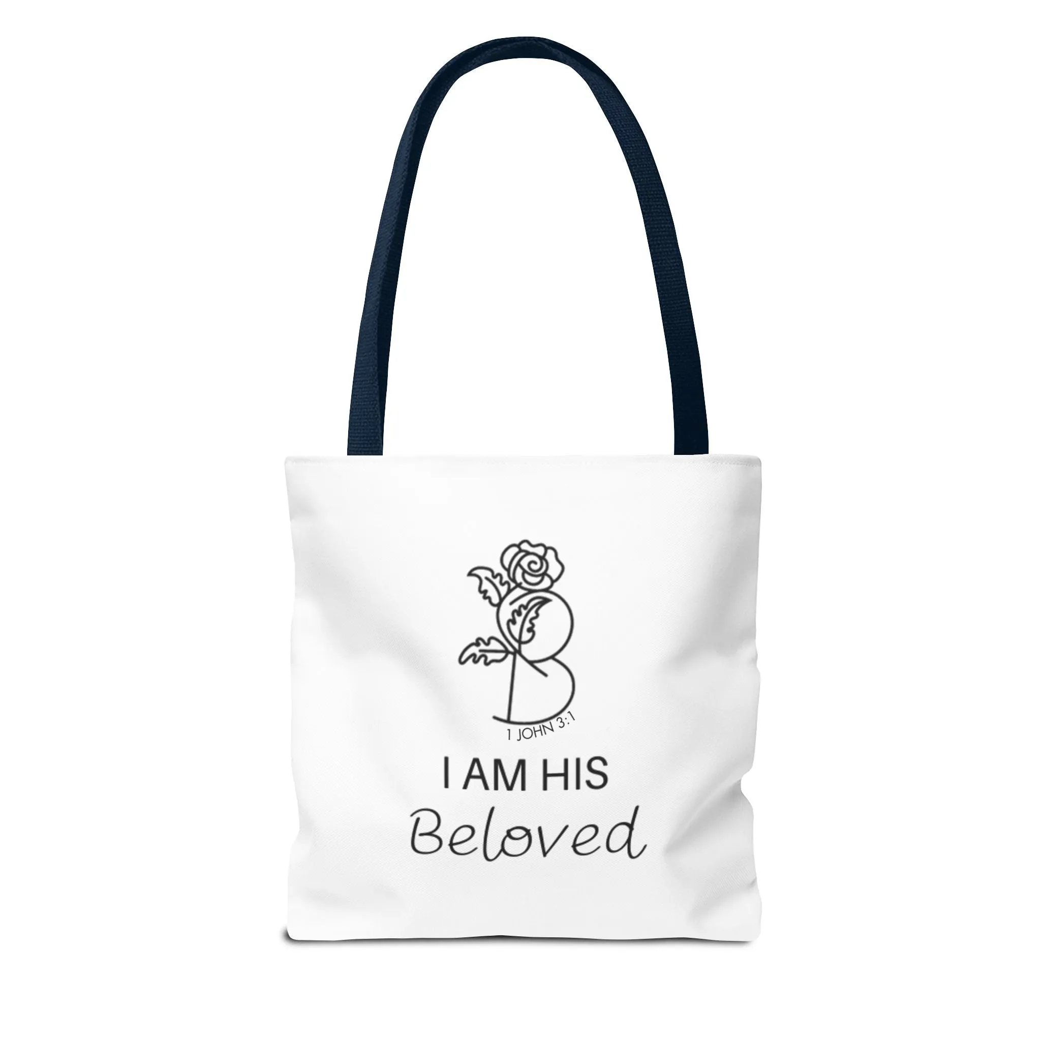 I am His Beloved Rose Tote Bag