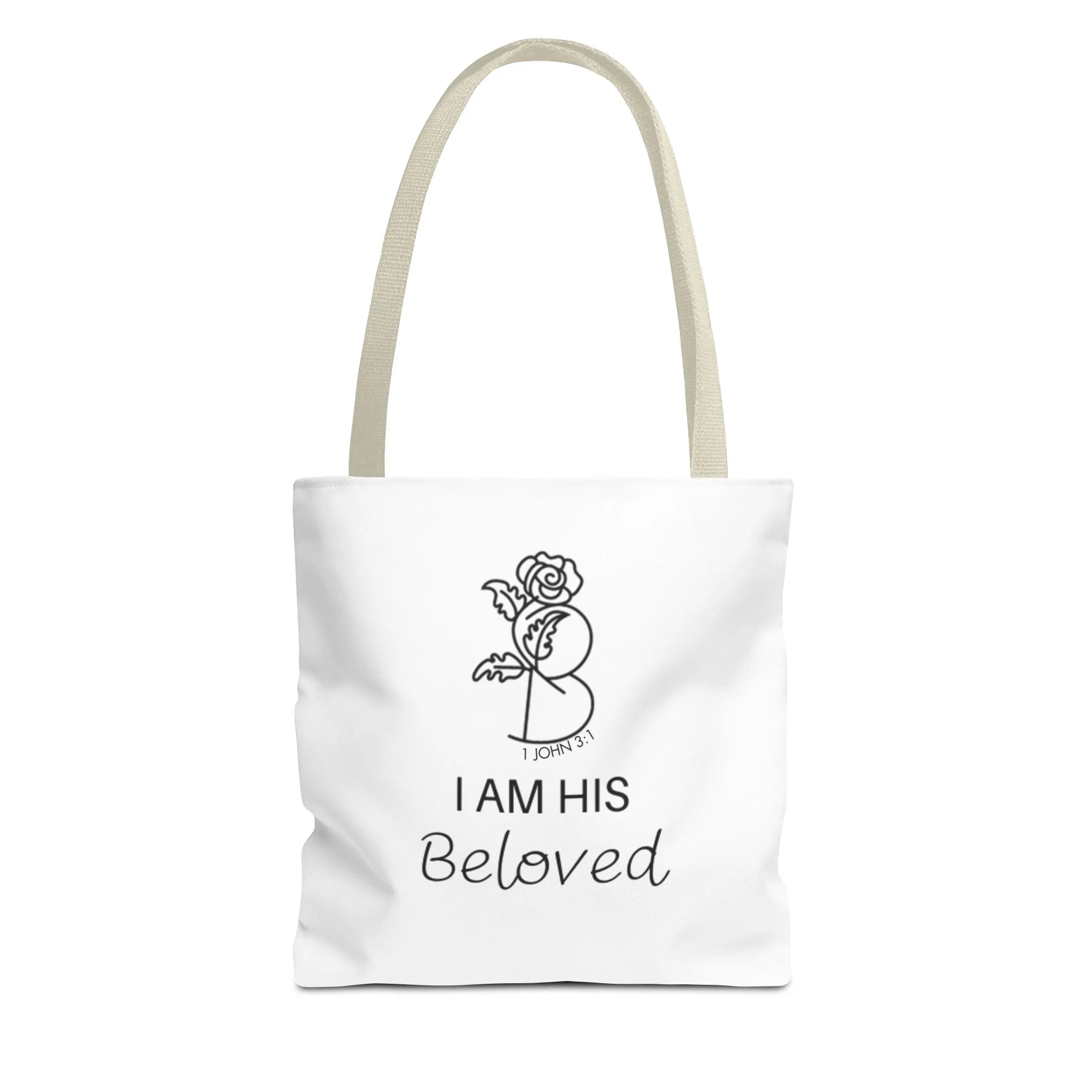 I am His Beloved Rose Tote Bag