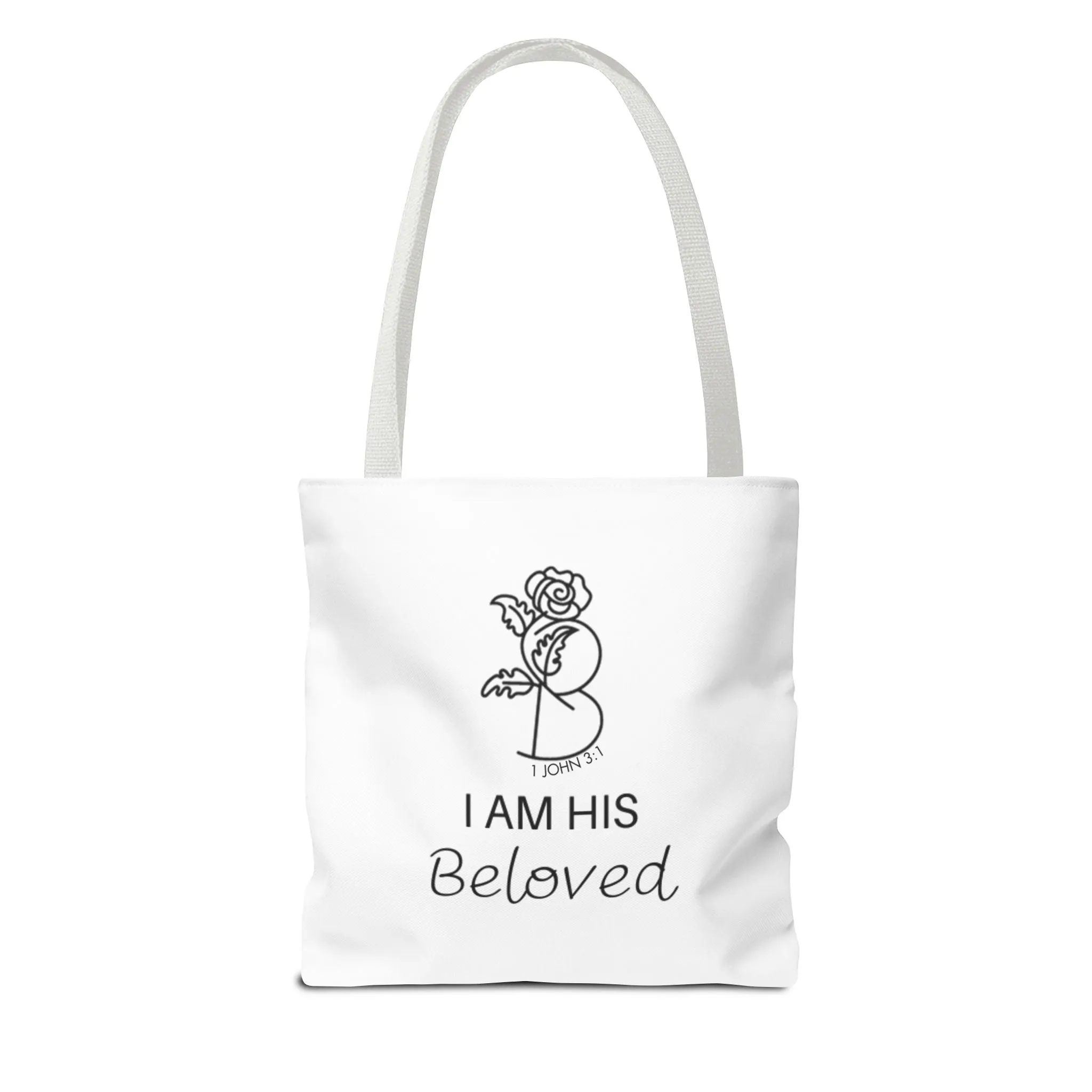 I am His Beloved Rose Tote Bag