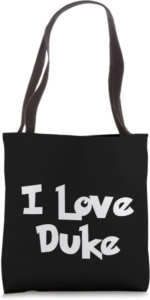 I love Duke puppy dog Tote Bag