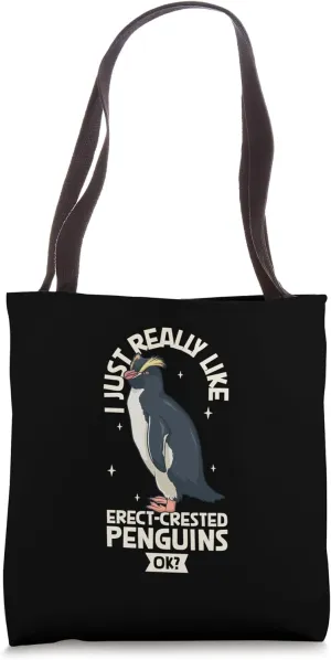 I love Erect-crested Penguins Tote Bag