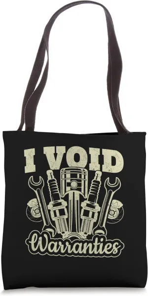 I Void Warranties - Car Enthusiast Funny Tote Bag