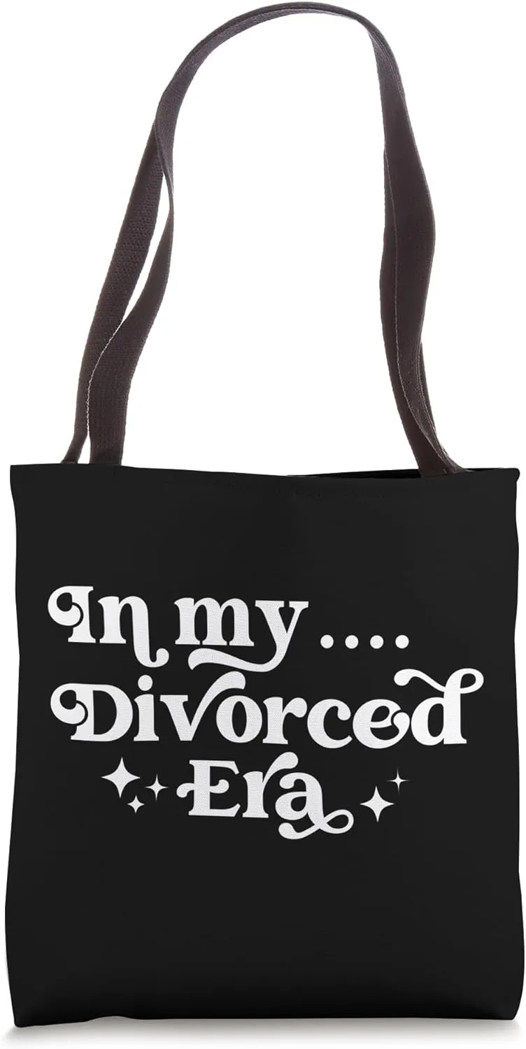 In My Divorced Era Funny Divorce Party Saying Divorcee Funny Tote Bag