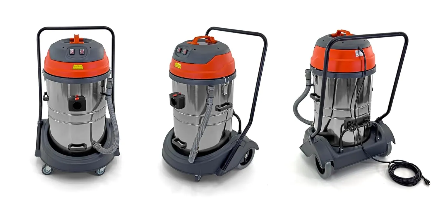 Industrial Vacuum Cleaner Wet/Dry - 2 Motors - 21 Gallon JM773
