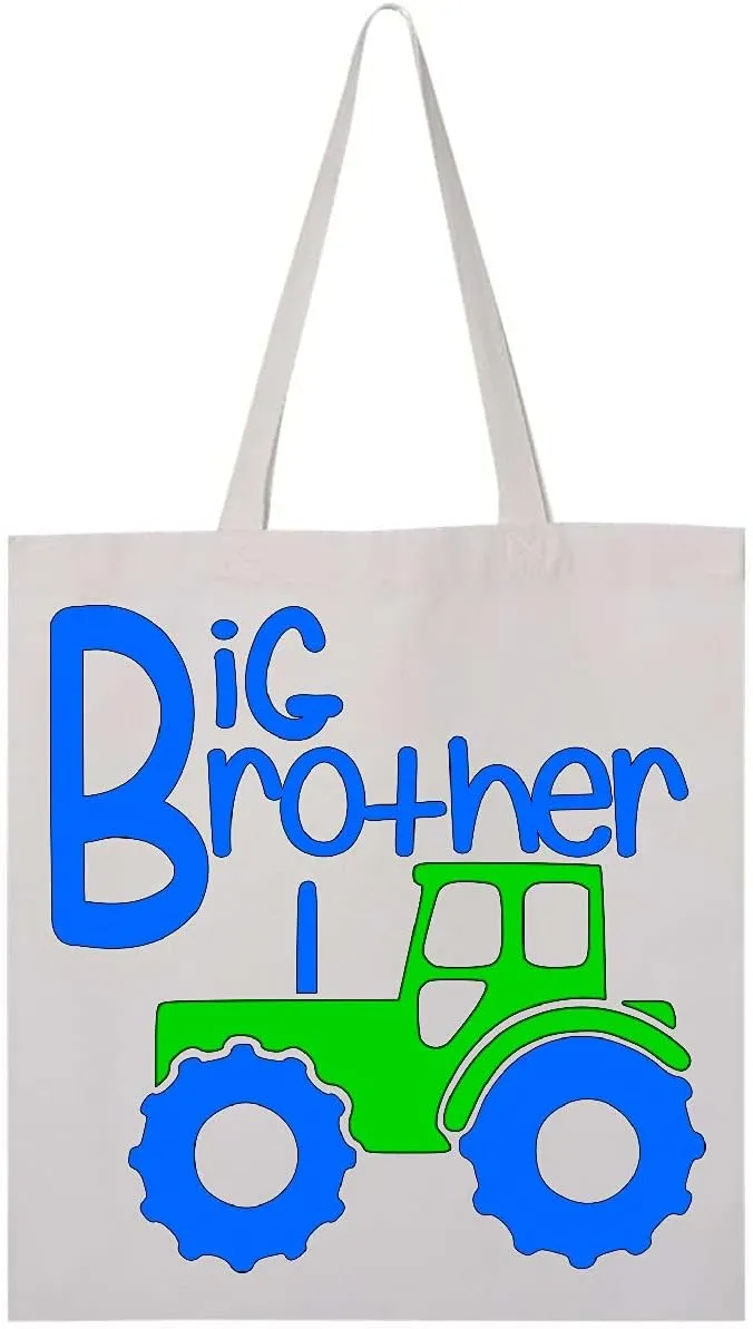 inktastic Big Brother Tractor Tote Bag