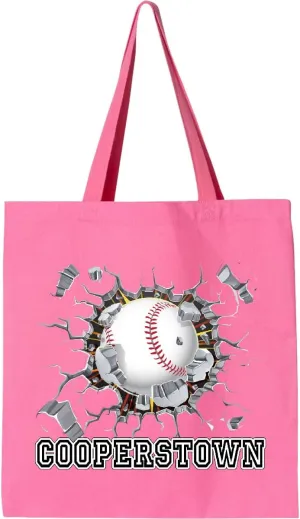 inktastic Cooperstown Baseball Breakthrough Tote Bag