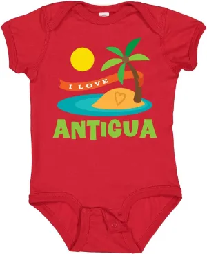 inktastic I Love Antigua Baby Bodysuit