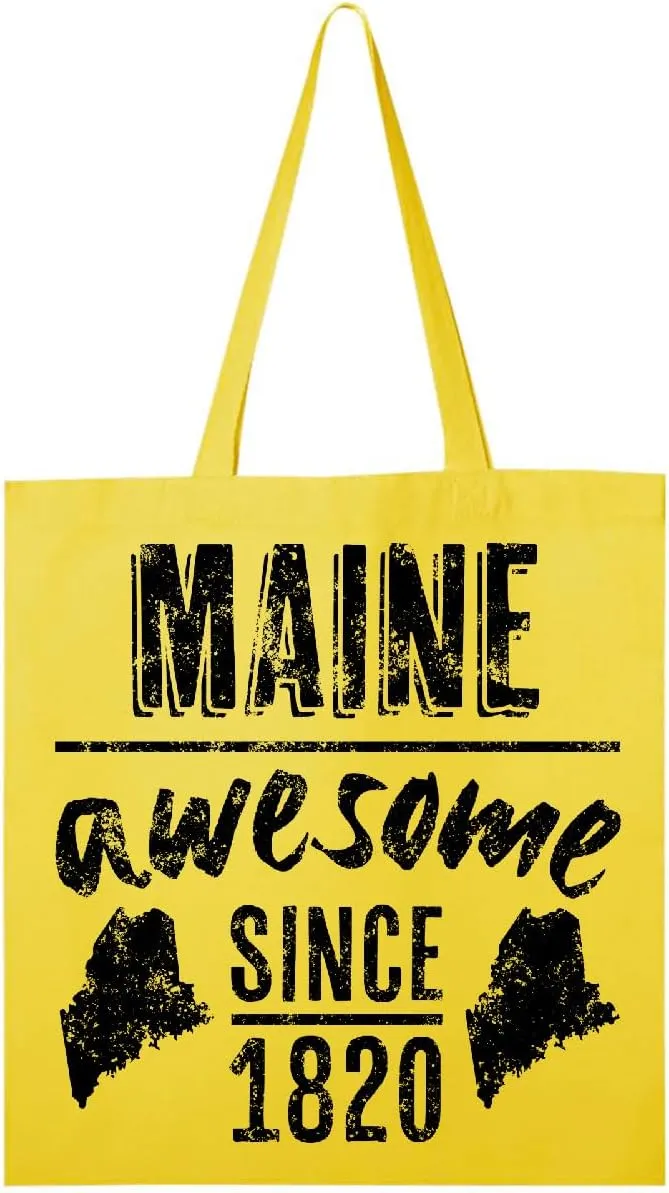 inktastic Maine Awesome Since 1820 Tote Bag
