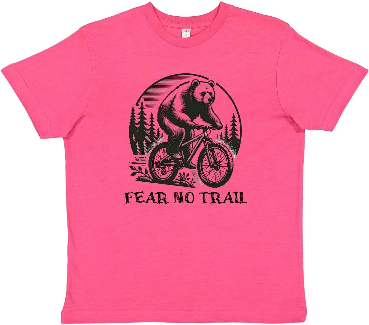 inktastic Mountain Biking Fear No Trail Youth T-Shirt