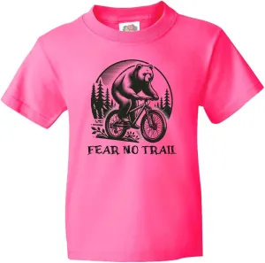 inktastic Mountain Biking Fear No Trail Youth T-Shirt