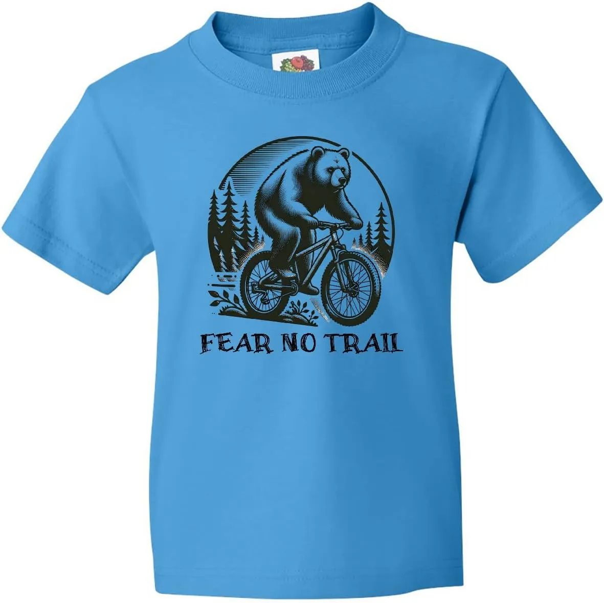 inktastic Mountain Biking Fear No Trail Youth T-Shirt
