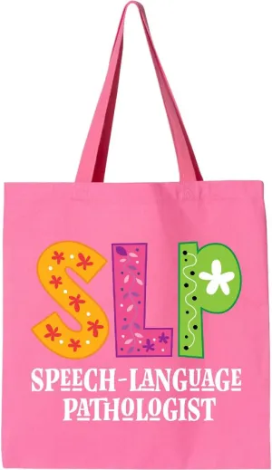 inktastic SLP Speech Language Pathologist Tote Bag