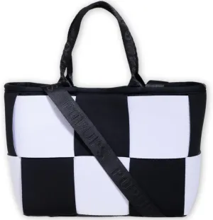 Interwoven Neoprene Mini Tote Bag for Women- Spacious, Lightweight Crossbody Purse – Shoulder Strap, Interior Pocket