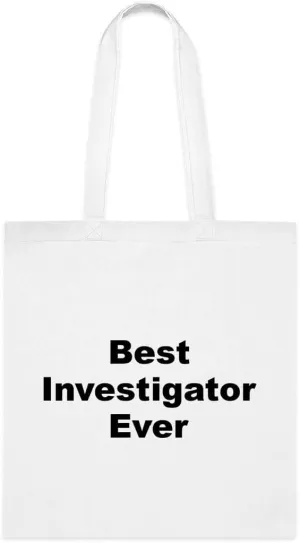Investigator Tote Bag, Best Investigator Ever Bag, Investigator Gift, Gift For Investigator, Investigator Shoulder Bag, Investigator reusable Bags, Birthday Christmas Basket Gag Gift Idea