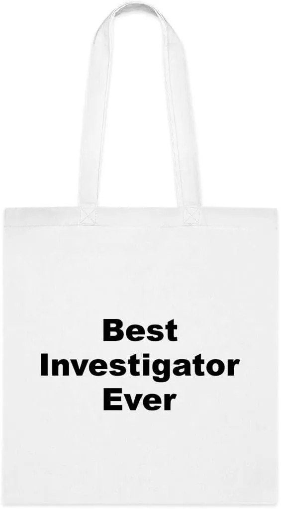 Investigator Tote Bag, Best Investigator Ever Bag, Investigator Gift, Gift For Investigator, Investigator Shoulder Bag, Investigator reusable Bags, Birthday Christmas Basket Gag Gift Idea