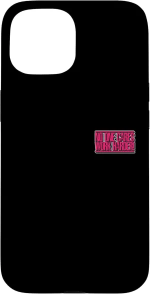 iPhone 15 Noo One Cares Works Harder Motivational Minimalist Case