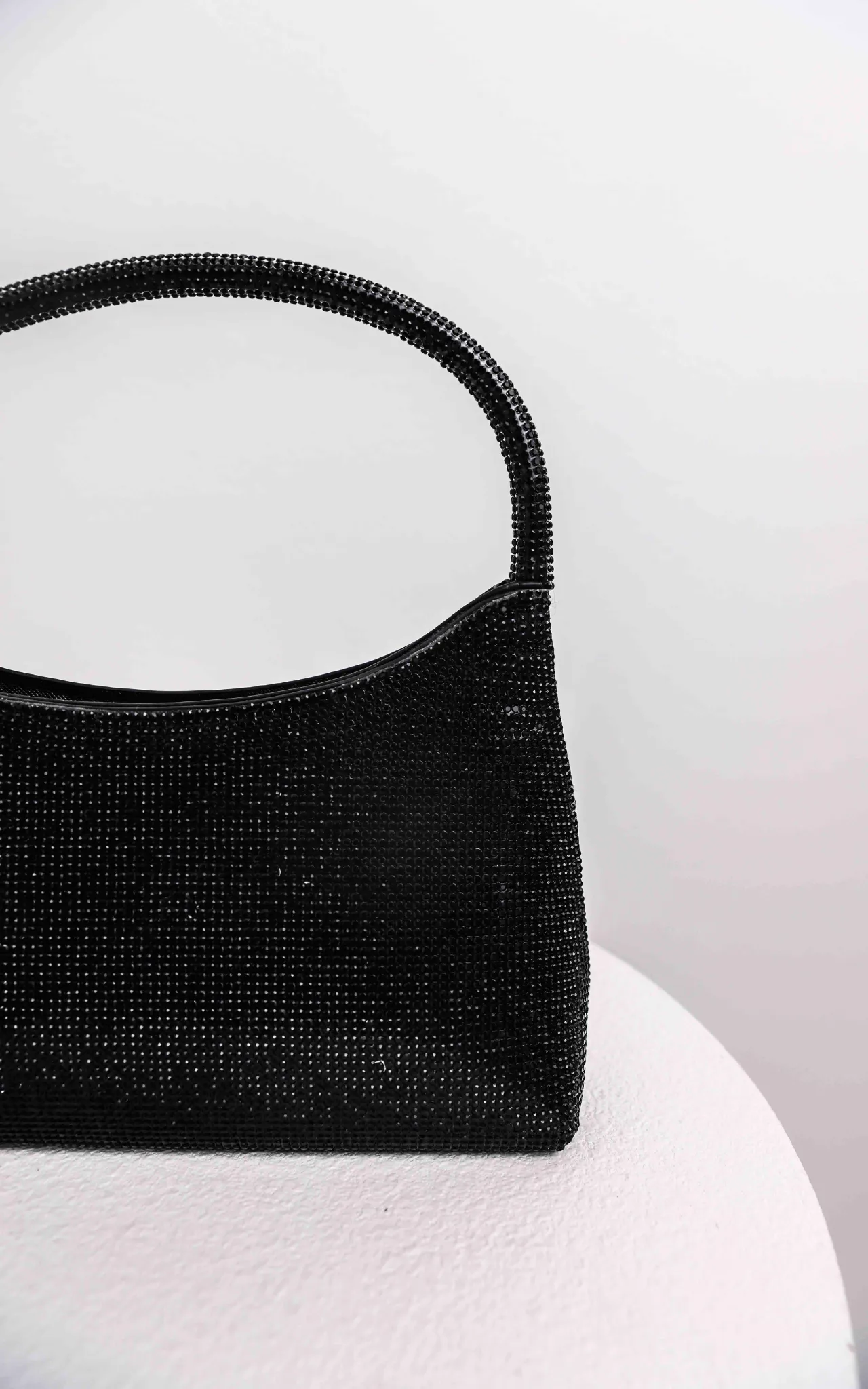 Jayda Rhinestone Bag - Black