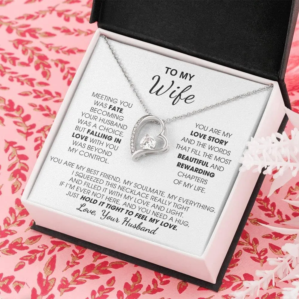 Jewelry To My Wife - Forever Love Necklace, Soulmate, Christmas Birthday Gift