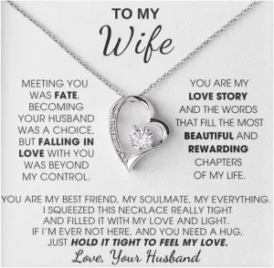 Jewelry To My Wife - Forever Love Necklace, Soulmate, Christmas Birthday Gift