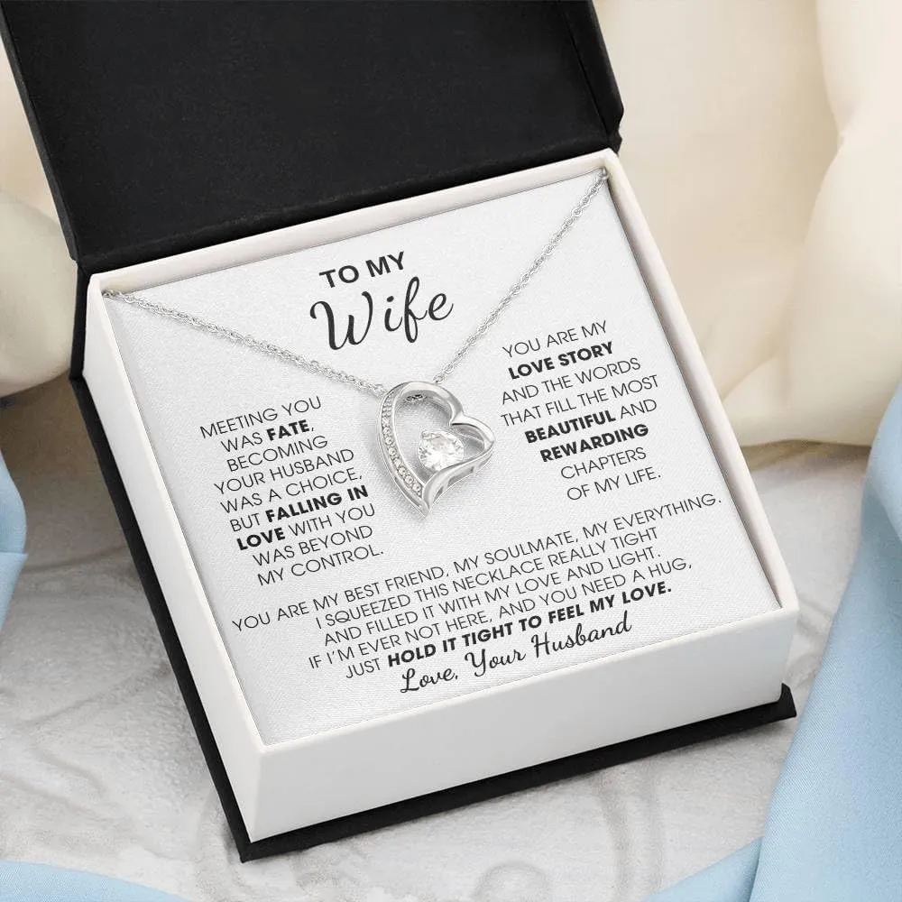 Jewelry To My Wife - Forever Love Necklace, Soulmate, Christmas Birthday Gift