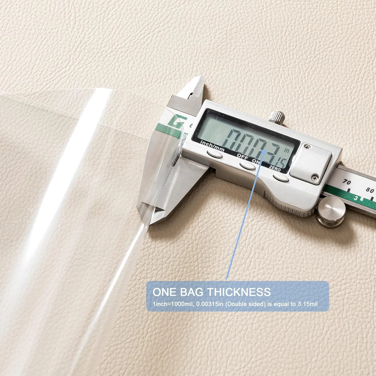 joybest 3 x 5 Inch (500 Pcs) Reclosable Clear Plastic Zip Poly Bags, 3.15 Mil Reclosable Ziplock Bags for Small Business with Resealable Lock Seal Zipper