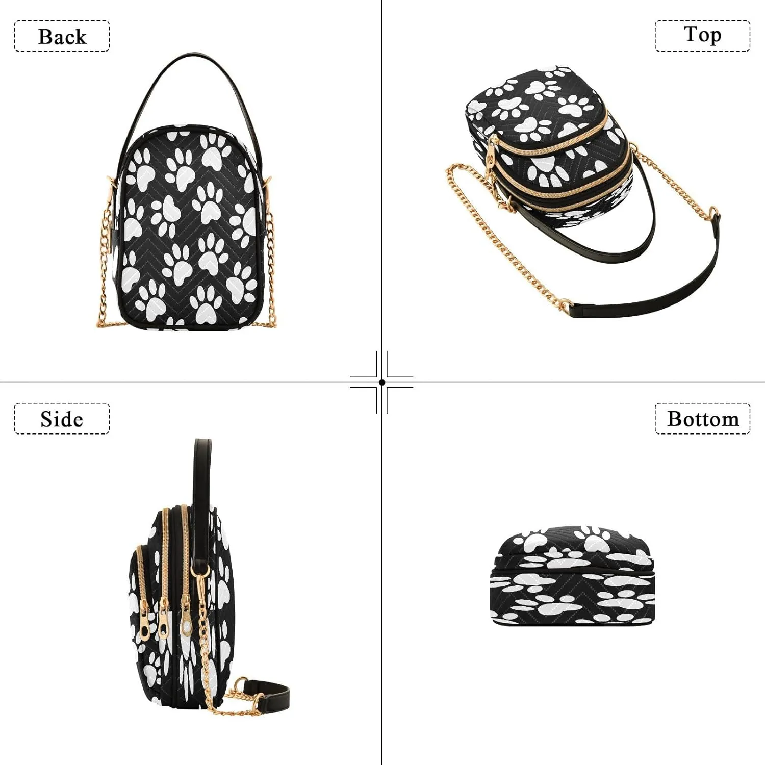 JSTEL Small Crossbody Bag for Women with Compartments,Long Strap Crossbody Purse Polyester Phone Purse Wallet