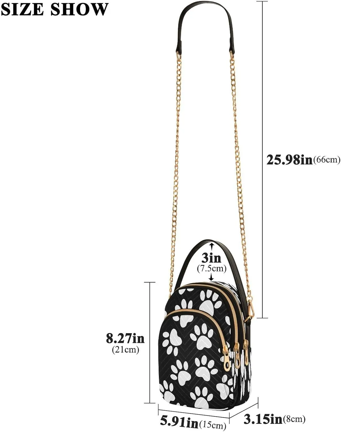 JSTEL Small Crossbody Bag for Women with Compartments,Long Strap Crossbody Purse Polyester Phone Purse Wallet