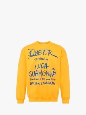 JW ANDERSON X QUEER SWEATSHIRT WITH TEXT PRINT