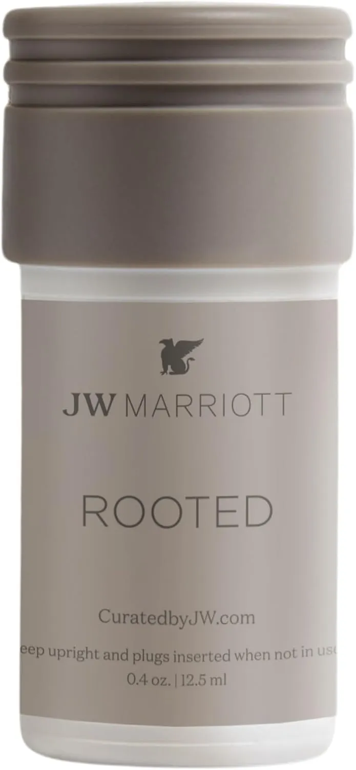 JW Marriott Rooted Mini Home Diffuser Refill - Works with Plug in Wall Diffuser - Luxury Hotel Collection - Scent Notes of Sycamore, Sage, Cedarwood, Sandalwood, and Amber - Rooted Fragrance