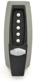 Kaba Simplex 710219 Mechanical Pushbutton Auxiliary Lock with Thumbturn; 1" Deadbolt and 2-3/4" Backset Black Finish