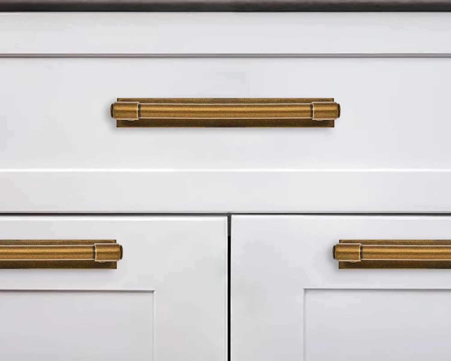 khtumeware 5 Pack 3-3/4 Inch(96 mm) Center to Center Antique Brass Cabinet Pull Backplate with Base Plate Zinc Solid Vintage Kitchen Cabinet Handles Drawer Pulls Cabinet Hardware