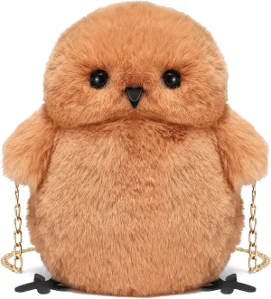 Kids Girls Pluse Cute Crossbody bag,Small Plush Kawaii Animal Handbag Purse for Women