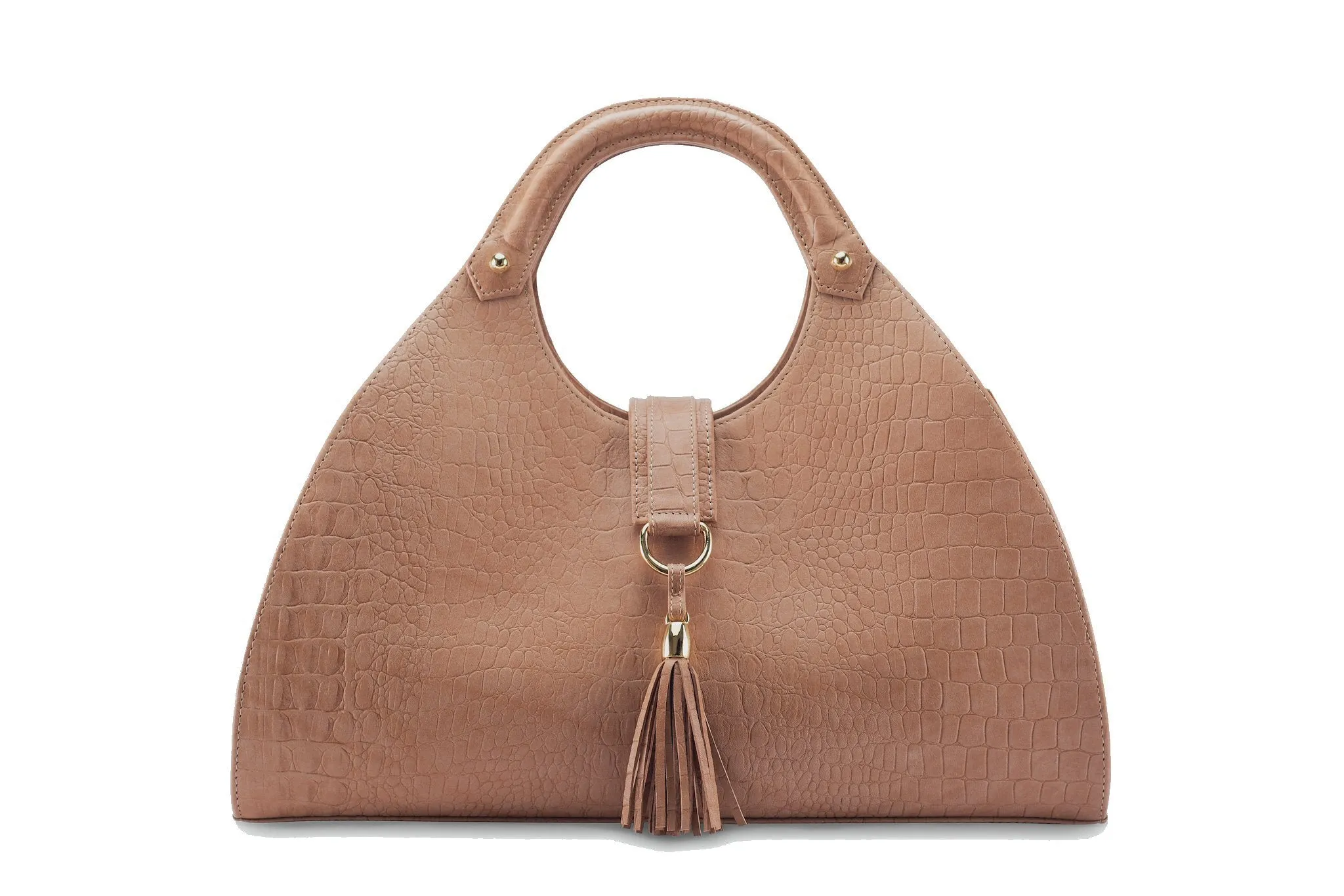 KIMBERLEY - Tan, Embossed Crocodile